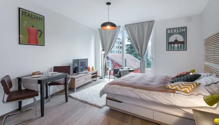 Brigth studio apartment in Plainpalais, Geneva