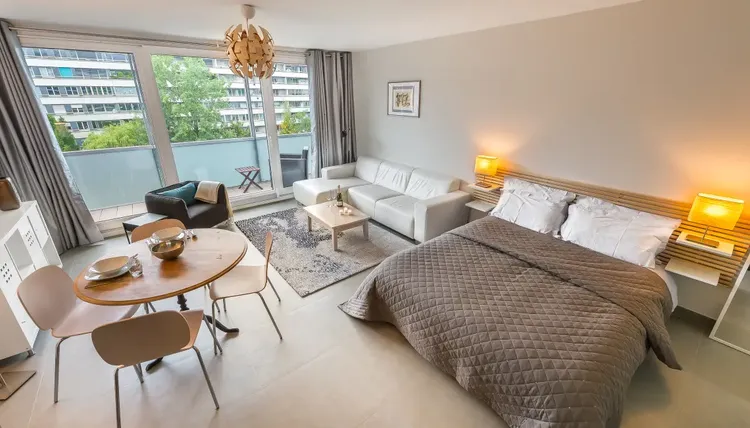 Amazing studio low-budget with large balcony in Champel, Geneva Interior 1