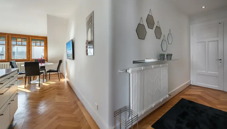 Appartement d'une chambre à coucher entièrement équipé aux Eaux-Vives, Genève Interior 1