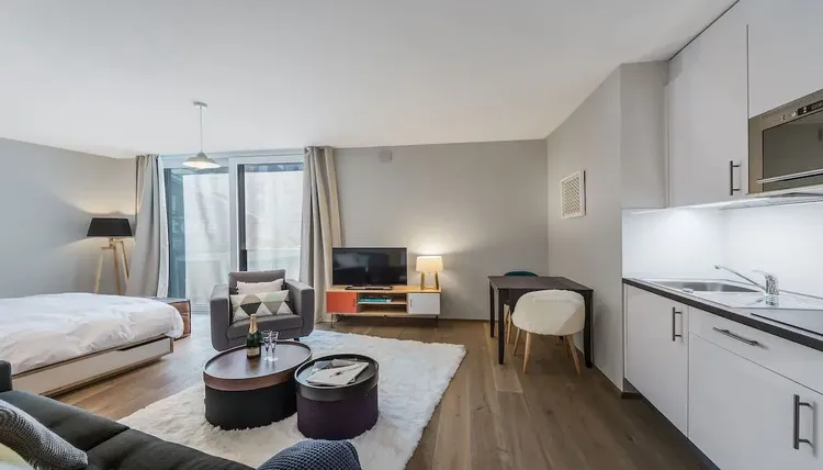Nice design studio apartment in Plainpalais, Geneva Interior 1