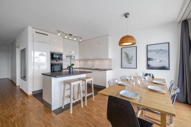 Magnifique appartement de 3 chambres avec grand balcon et une vu sur les montages Interior 3