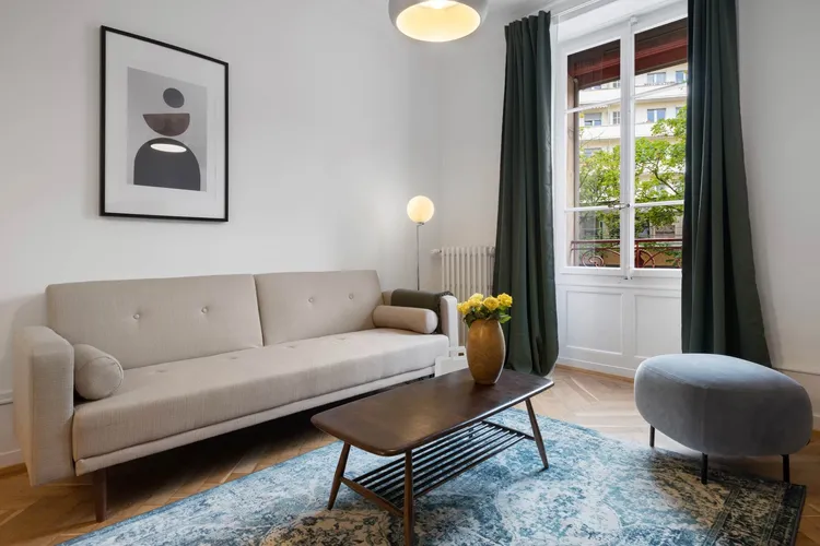 Beautiful one bedroom apartment luxury in Carouge, Geneva Interior 1