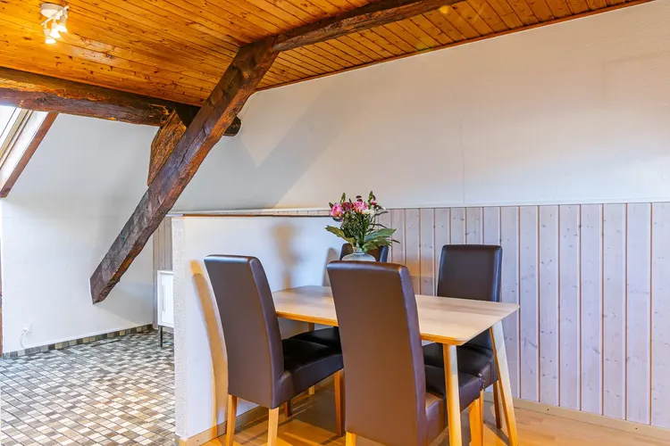 Nice Attic 1-Bedroom Apartment with Exposed Beams near Lausanne Train Station Interior 4