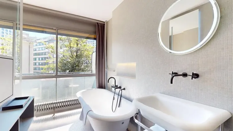 Artist double room apartment luxury in Eaux-Vives, Geneva Interior 3