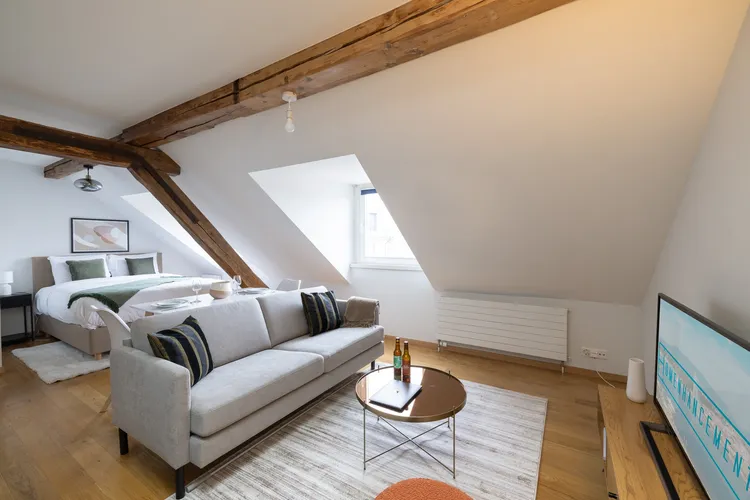 Magnifique studio situé sous les toits de l'avenue Wendt à Genève Interior 1